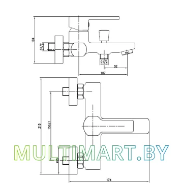 Смеситель Cersanit Smart (63048) картинка 8